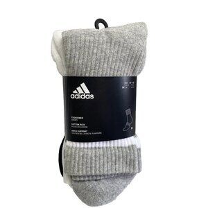 Adidas Men’s Cushioned Arch Support Athletic Socks New